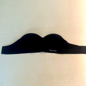 Nautica intimates 34C strapless black bra